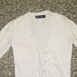 Off white button down cardigan